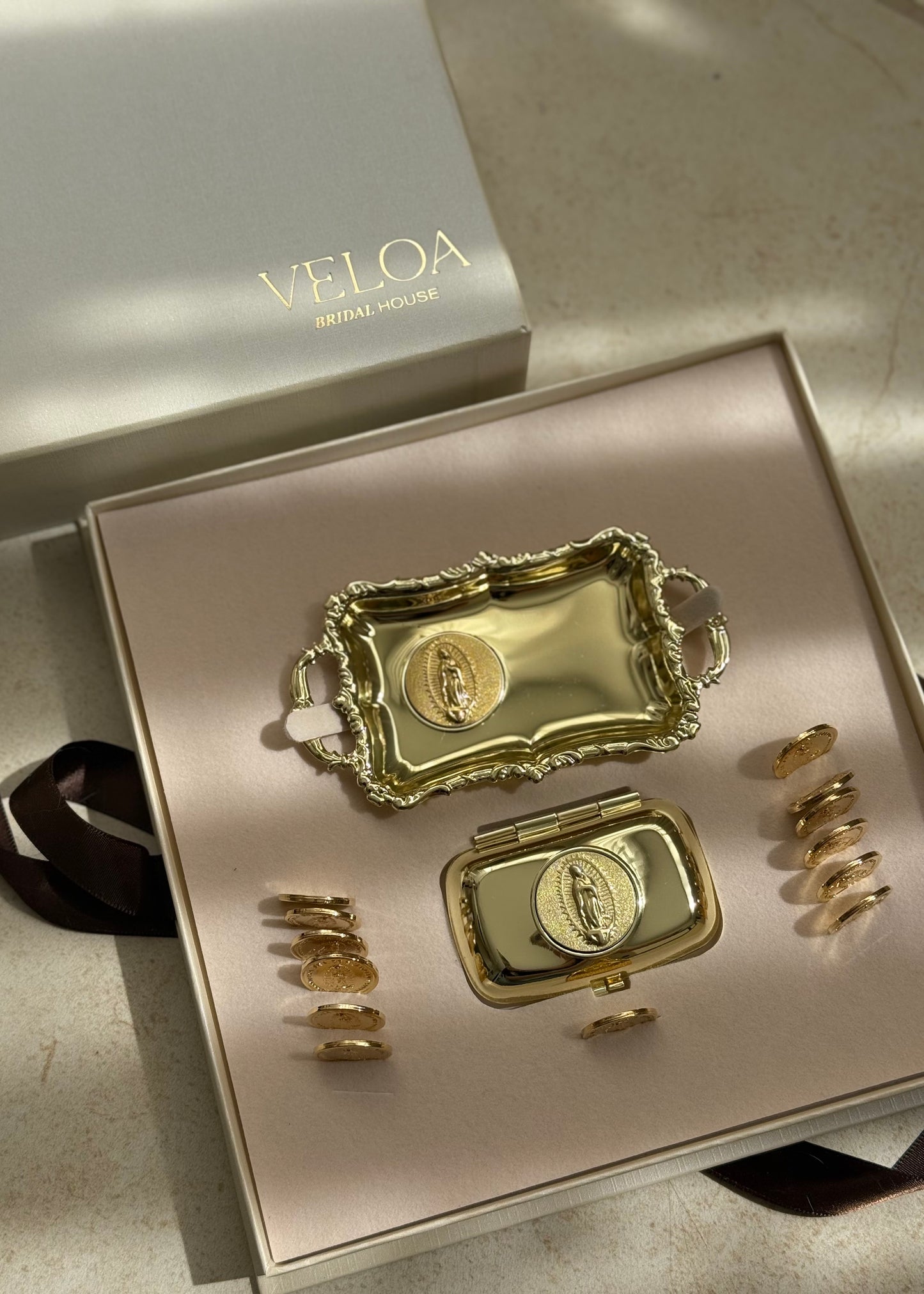 Arras Con Pastillero Doradas