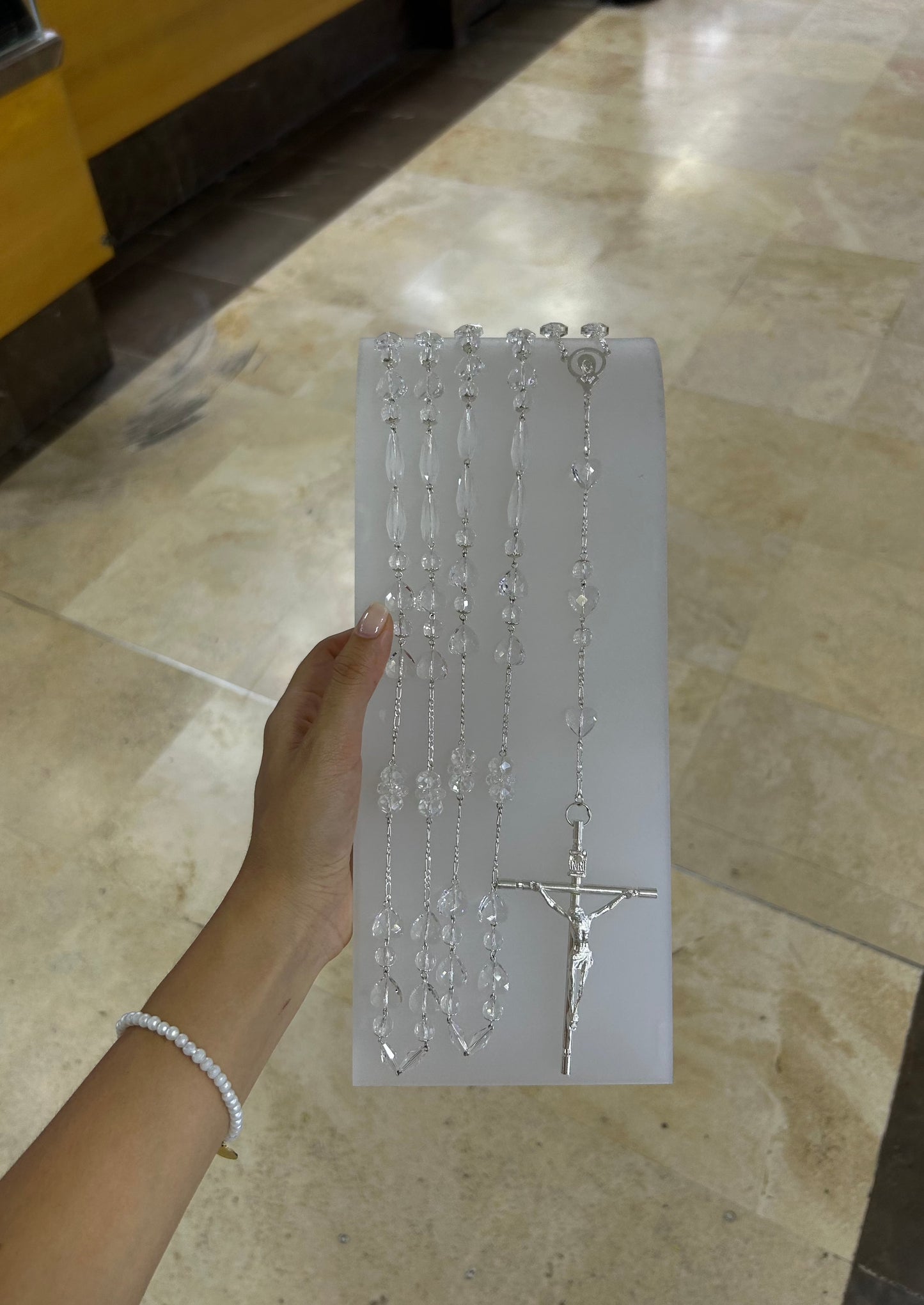 Lazo Cristo Plateado