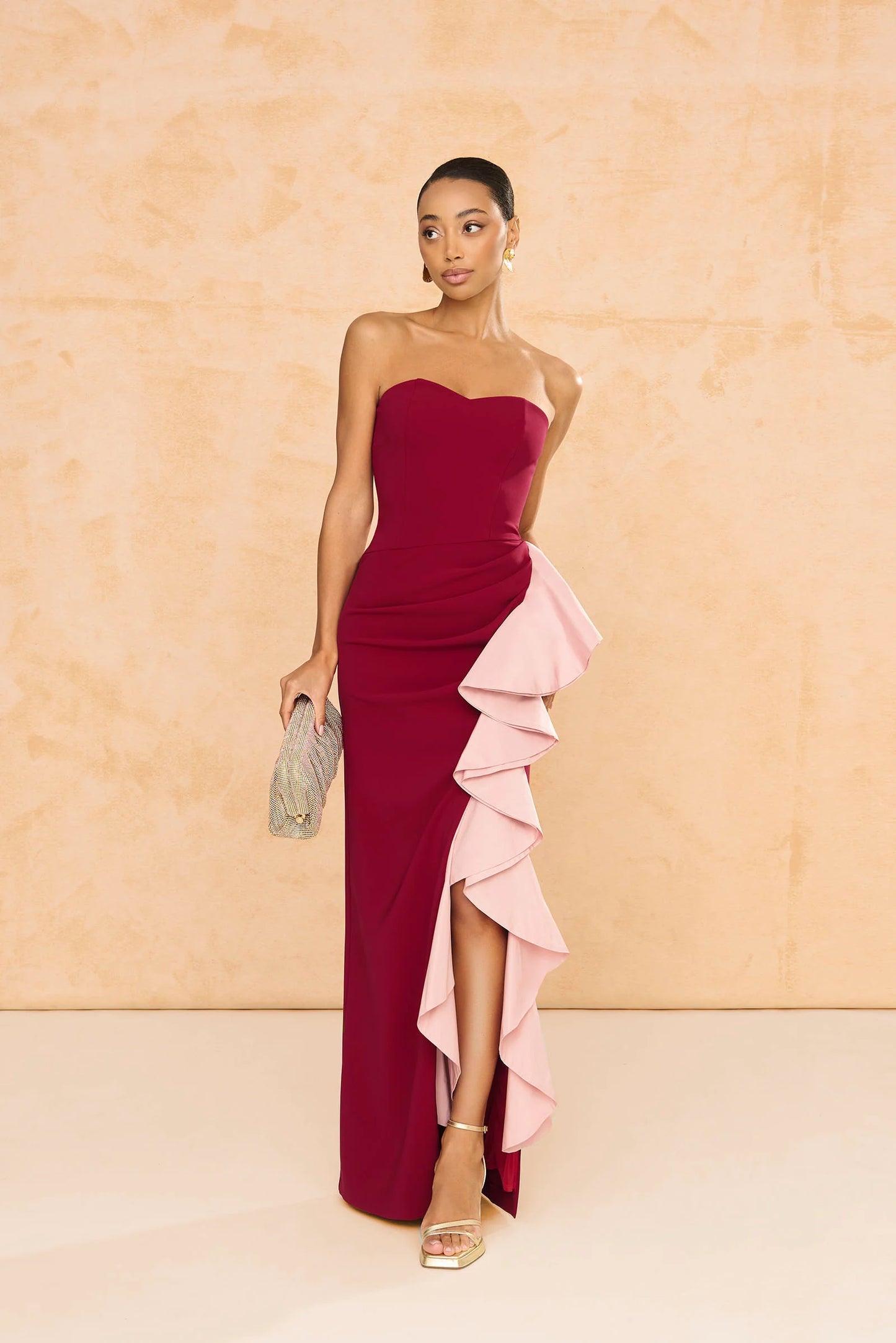 Vestido Macarena Granate