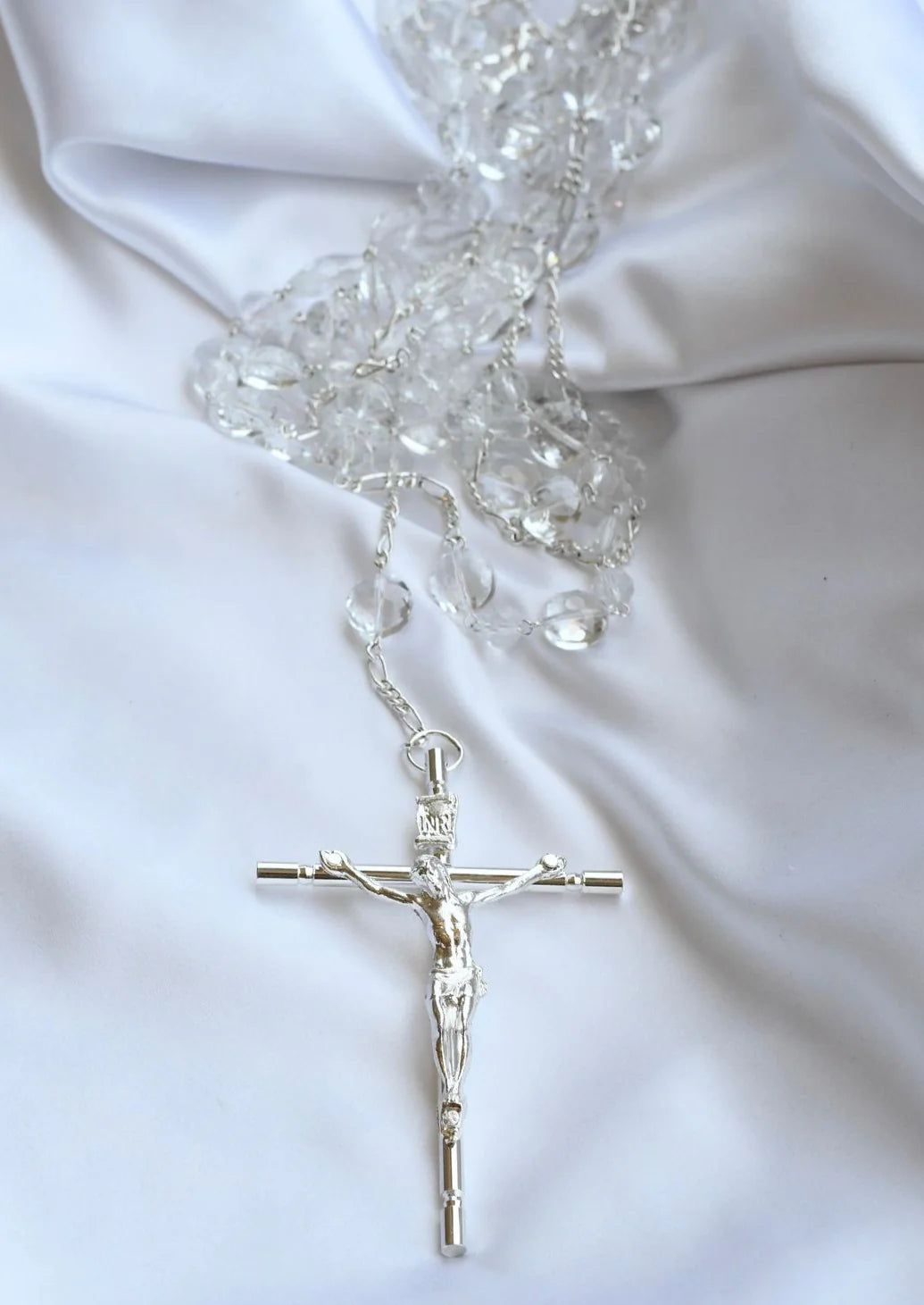 Kit Lazo Cristo y Arras Plateadas