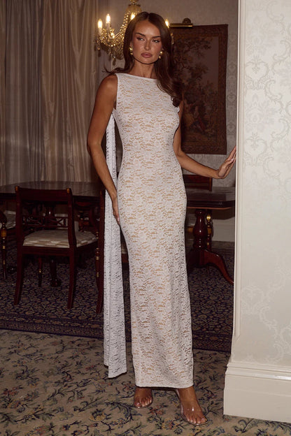 Vestido Janie Boat Neck