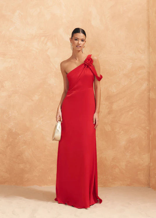 Vestido Rosae Rojo