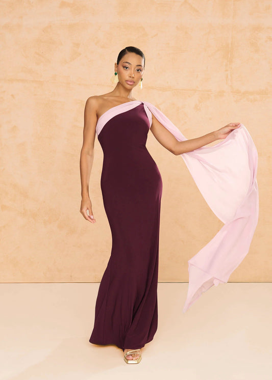 Vestido Helena Berenjena