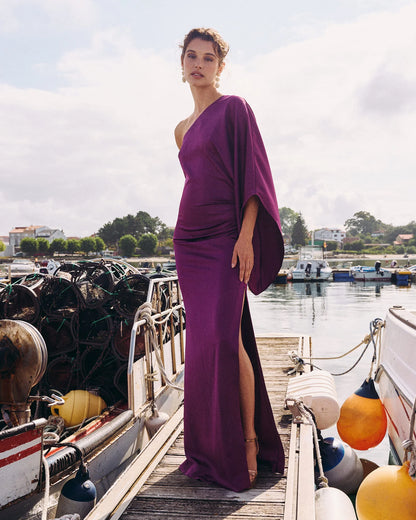 Vestido Olalla Berenjena