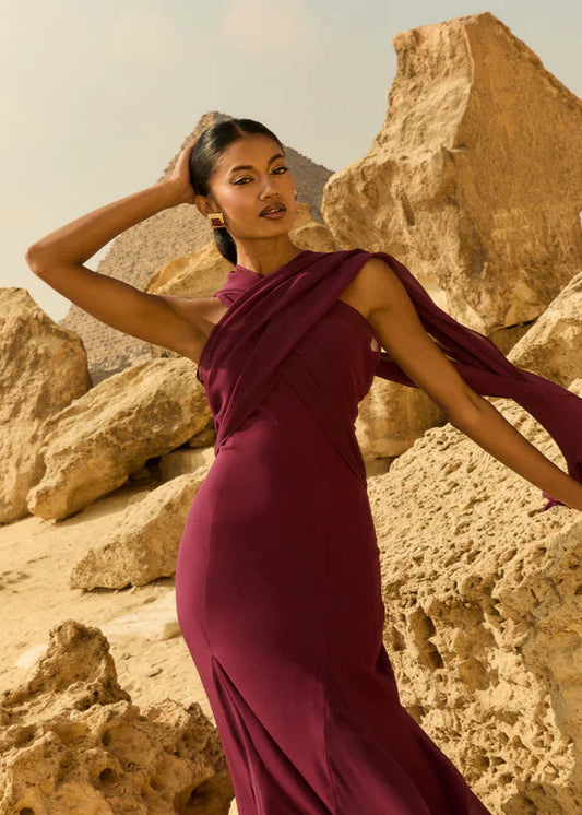 Vestido Julieta Tinto