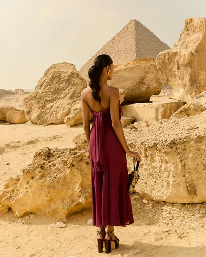 Vestido Julieta Tinto