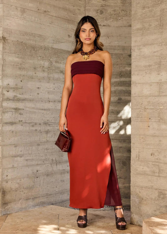 Vestido Keira Naranja